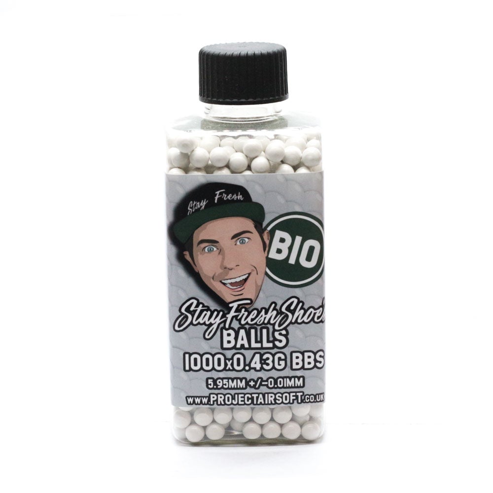 0.45g Bio 6mm StayFreshShoe's Balls BBs - 1000 Bottle